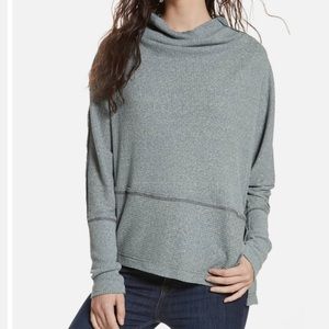 FREE PEOPLE Londontown Thermal Gray Top